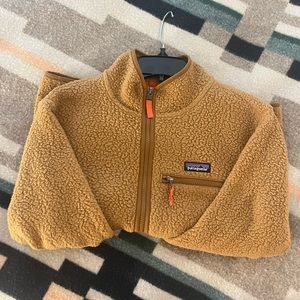 Women's Retro Pile Fleece Marsupial in Dusky Brown (S)